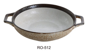 Yanco Rockeye 11 1/2" X 8 3/4" X 2 1/4" Bowl With Handle 16 Oz
