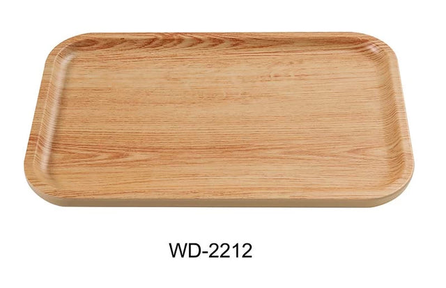 Yanco Wooden 11 3/4" X 7 1/2" Rectangular Plate