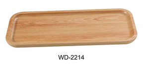 Yanco Wooden 14" X 5 3/4" Rectangular Plate