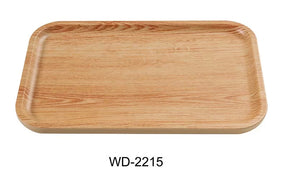 Yanco Wooden 14 1/8" X 9 1/2" Rectangular Plate