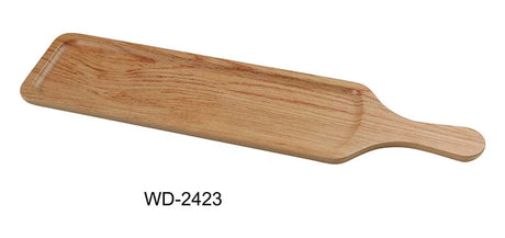 Yanco Wooden 23 1/2" X 5 1/2" Rectangular Tray With Handle
