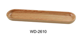 Yanco Wooden 10 1/2" X 1 1/4" Rectangular Sushi Tray
