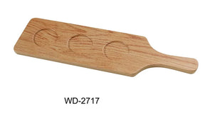 Yanco Wooden 17" X 4 3/4" Rectangular Tray With Handle