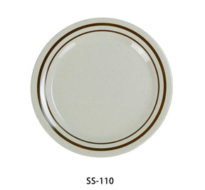 Yanco Sesame 10" Round Dinner Plate