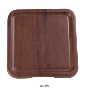 Yanco Woodland 8 1/2" X 1" Square Tray With Foot