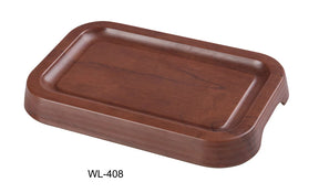 Yanco Woodland 7 3/4" X 5" X 7/8" Rectangular Tray With Foot