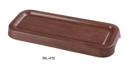 Yanco Woodland 10 1/4" X 4" X 3/4" Rectangular Tray With Foot
