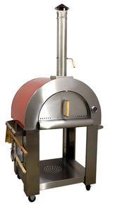 32″ Wood Fired Pizza Oven Stainless Steel with Red Enamel Coating Shield
32英寸红色不锈钢柴火披萨烤箱