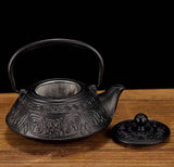 small cast iron tetsubin teapot 800ml handmade japanese tea kettle with strainer for home office parties