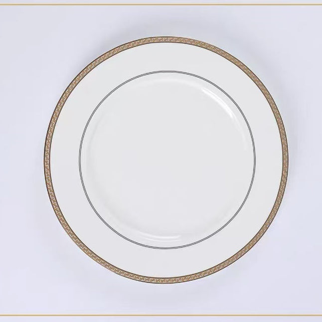 SANJIANG 8‘’ Golden paint edge plate