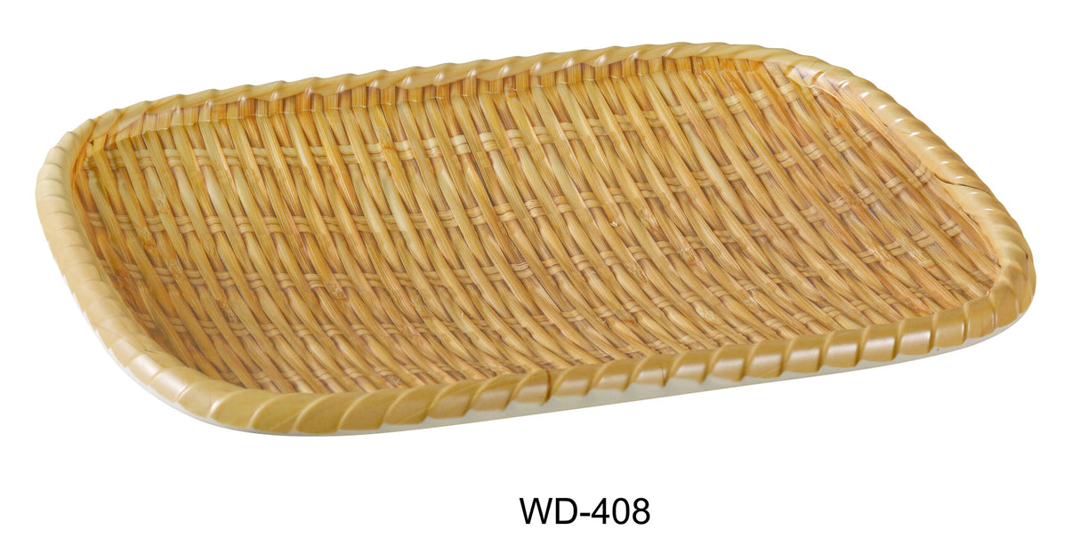Yanco Wooden 8 1/2" X 6 1/2" Rectangular Tray