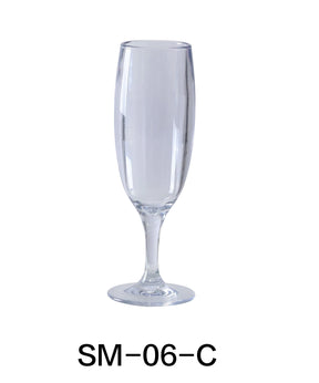 Yanco Stemware 6 Oz Champagne 2 3/4" X 7 1/2"