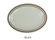 Yanco Sesame 11 1/2" X 8" Oval Platter