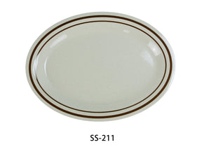Yanco Sesame 11 1/2" X 8" Oval Platter