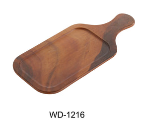 Yanco Wooden 15 3/4" X 7" Rectangular Tray With Handle