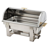 Dallas 8 Quart Chafer, Roll-Top, Stainless Steel