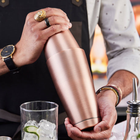 After5 28 oz Bar Shaker Cup, Antique Copper