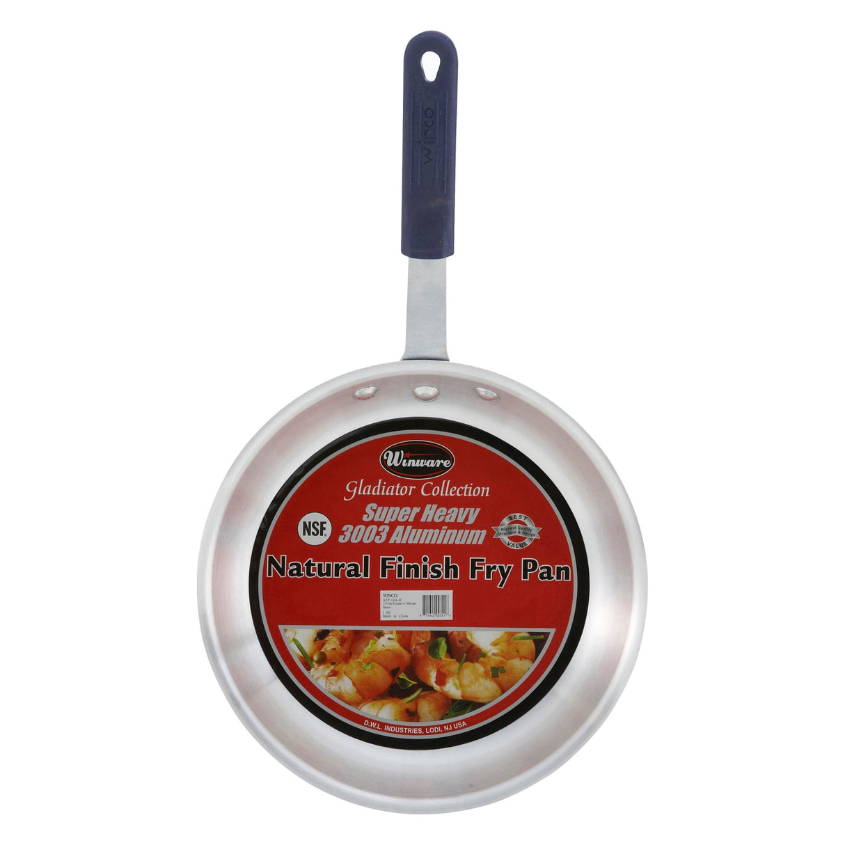 Aluminum Fry Pan, Gladiator, Natural Finish