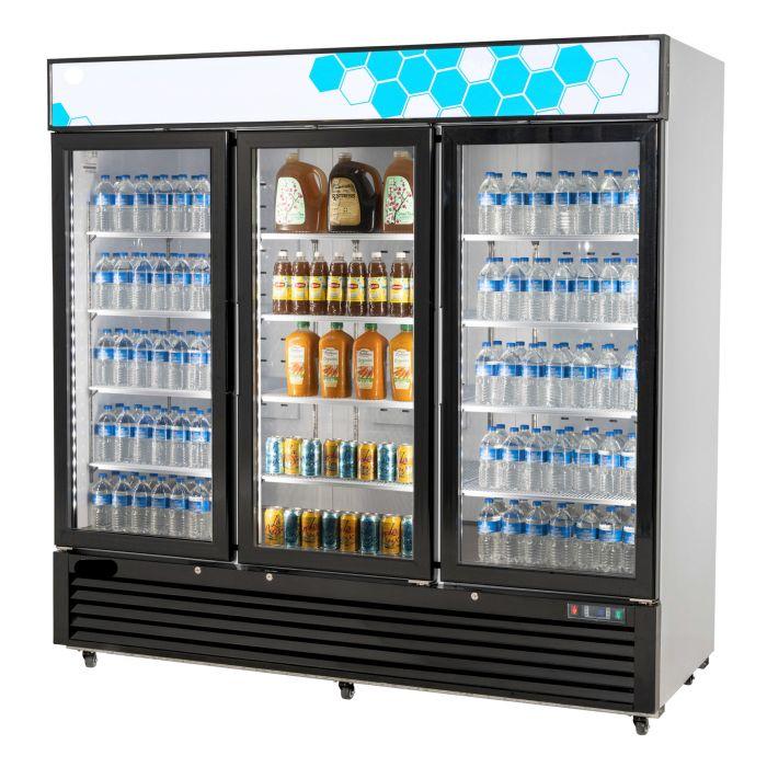 72 Cu/Ft Glass Door Merchandiser Refrigerator