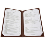 Two-View Menu Cover