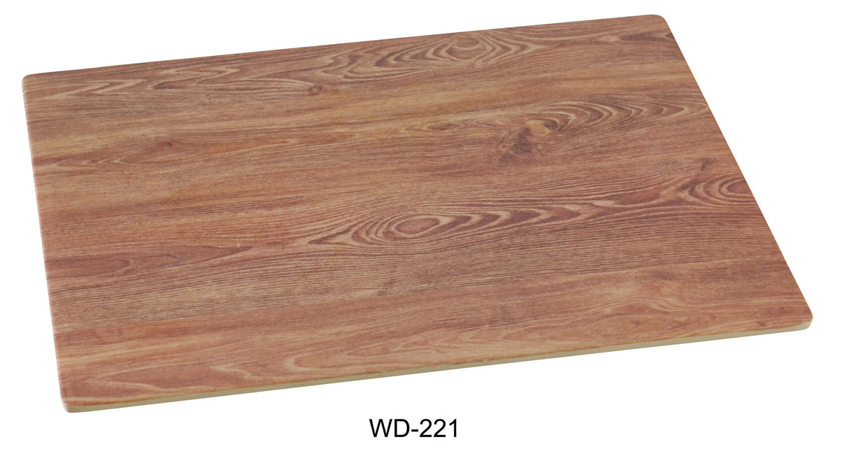 Yanco Wooden 21" X 12 1/2" Rectangular Tray