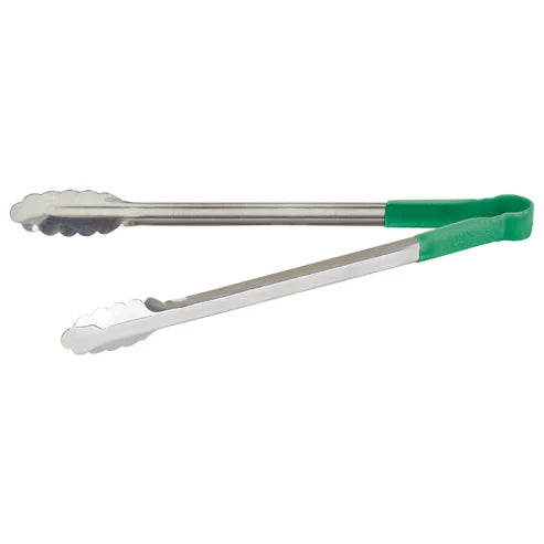 Heavy-Duty Heat Resistant Utility Tongs: Ideal for Commercial Kitchens