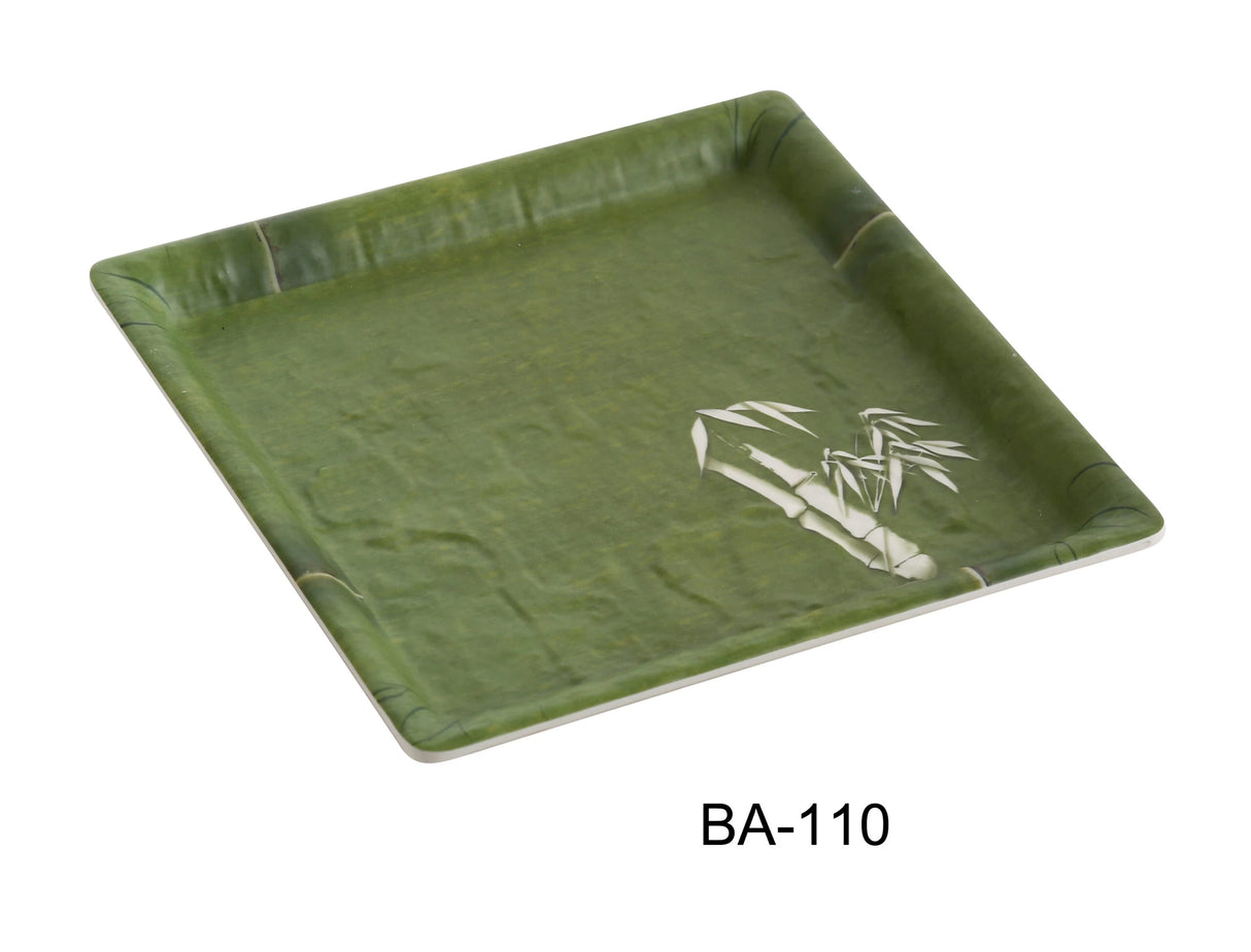 Yanco Bamboo Style 10" SQUARE PLATE