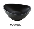 Yanco Moderne 6" X 4 1/2" X 2" Deep Triangle Plate Black 12 Oz