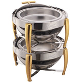 Virtuoso Collection 6 Quart Full-size Roll-Top Chafer, Extra Heavyweight
