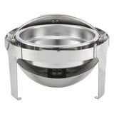 Madison Collection 6 Quart Round Roll-Top Chafer, Heavyweight