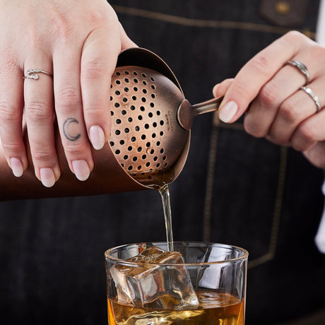 After5 Julep Strainer, Antique Copper