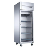 Dukers  D28AR-GS1 Top Mount Single Glass Door Commercial Reach-in Refrigerator (Free Shipping) (Add to cart for discount)