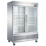 Dukers  D55F-GS2 Bottom Mount Glass 2-Door Commercial Reach-in Freezer (Free Shipping) (Add to cart for discount)