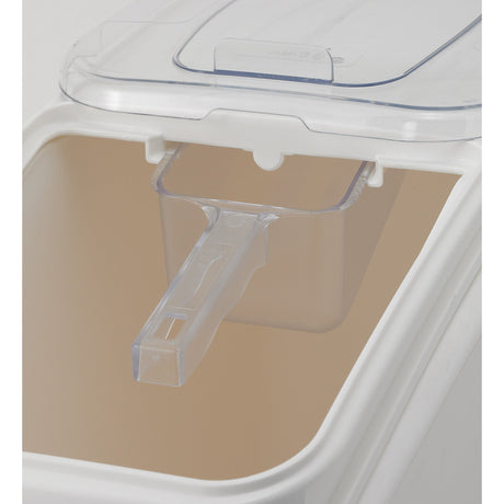 21 Gallon Ingredient Bin with Brake Casters and Scoop