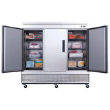 Dukers  D83F 3-Door Commercial Freezer in Stainless Steel (Free Shipping) (Add to cart for discount)