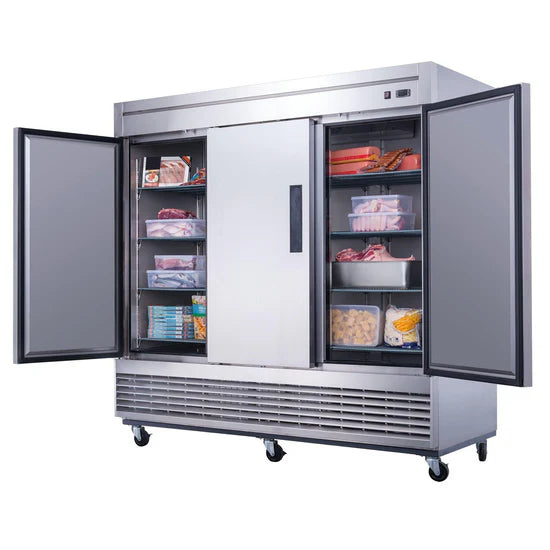 Dukers  D83F 3-Door Commercial Freezer in Stainless Steel (Free Shipping) (Add to cart for discount)