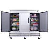 Dukers  D83R 3-Door Commercial Refrigerator in Stainless Steel (Free Shipping) (Add to cart for discount)