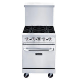 Dukers  DCR24-4B 24" Gas Range with Four (4) Open Burners (Free Shipping) (Add to cart for discount)