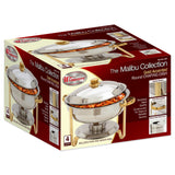 Malibu Collection 4 Quart Round Chafer, Medium Weight