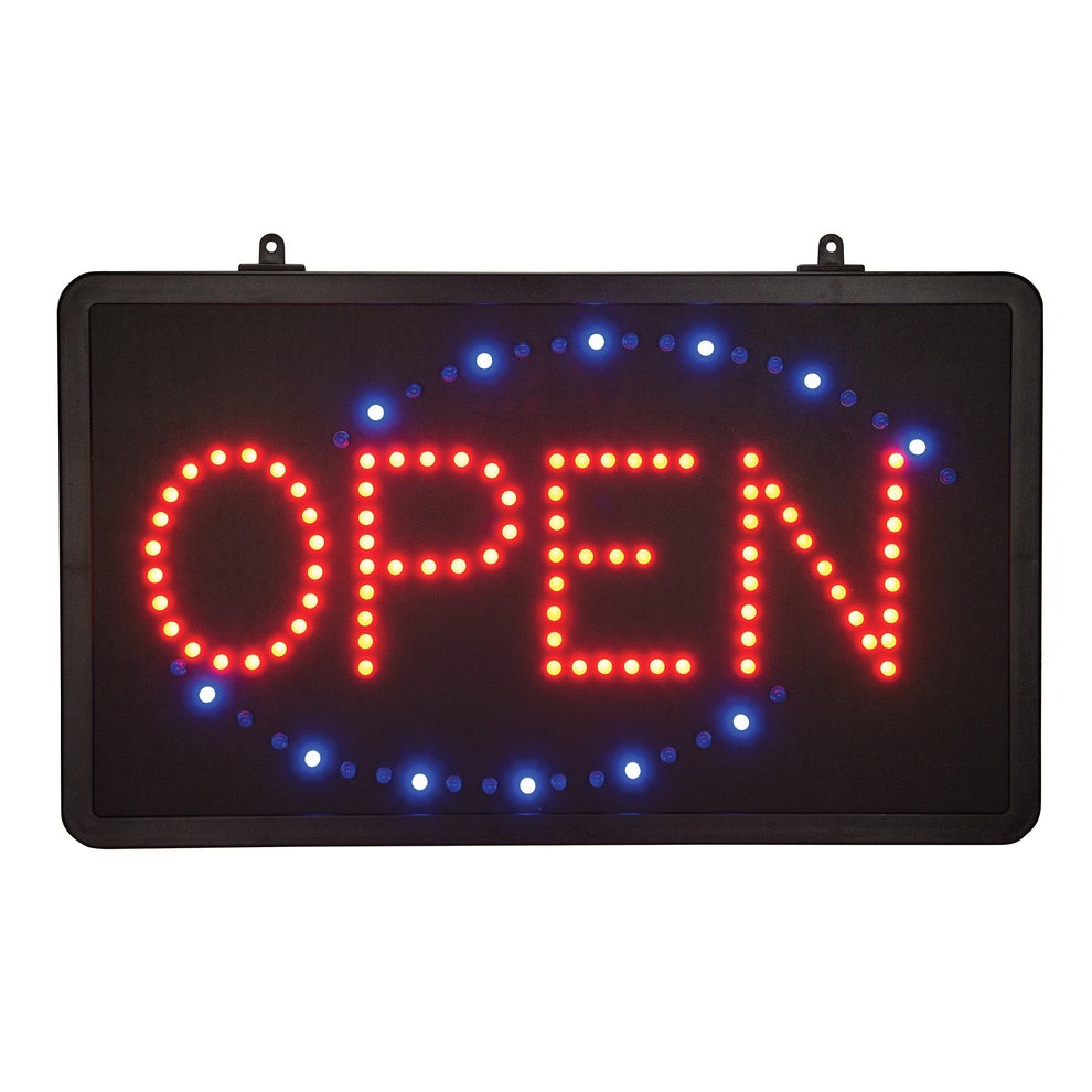 LED-6 - "Open" LED Sign, Rectangular ｜LED-6 - 長方形“OPEN” LED 牌