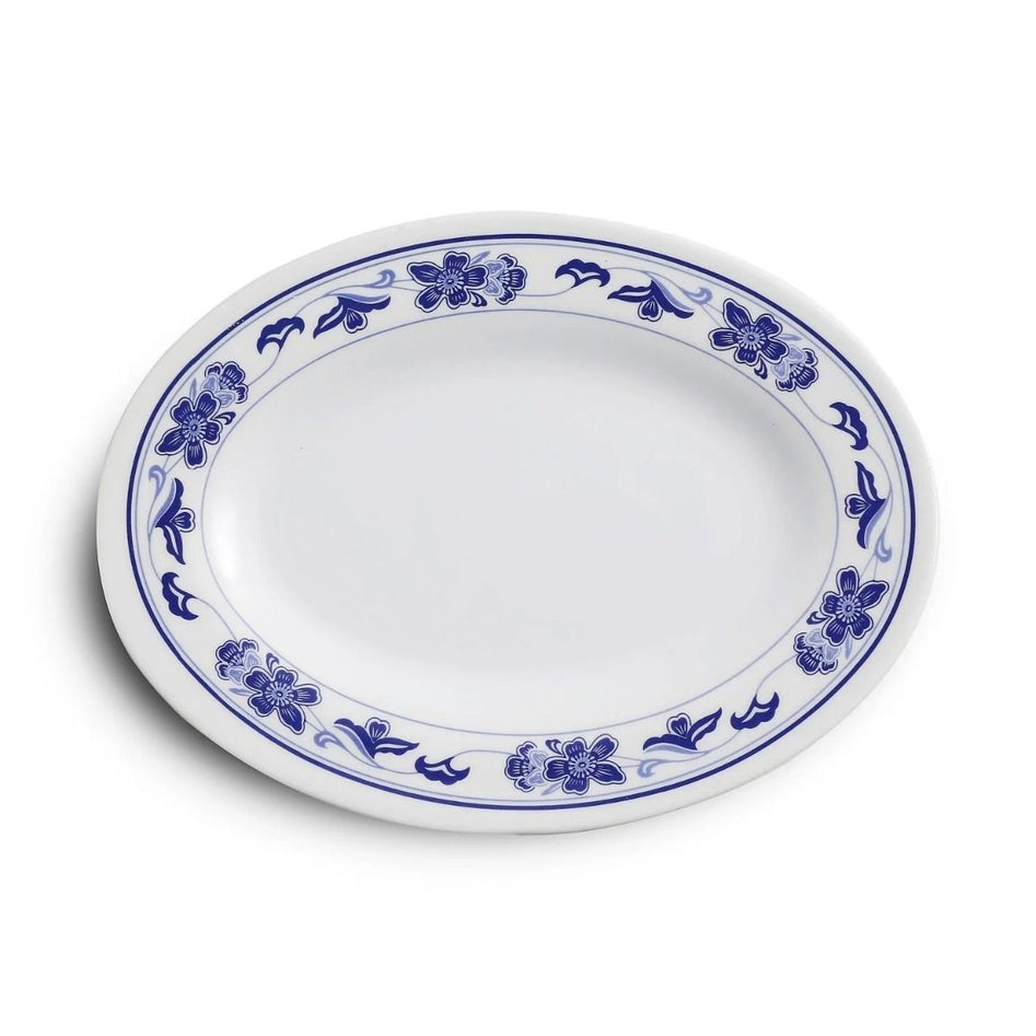 12 Pack Yanco Peony 16" Oval Plate