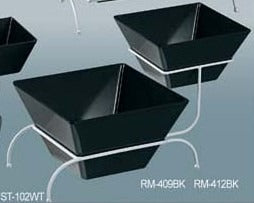 Yanco Rome-Black 19 1/2"X9 1/2"X8 1/2" 2-Tier Stand For Rm-409, 412 White