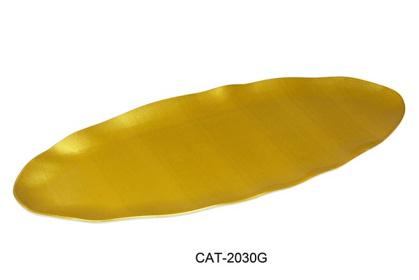 72 Pack Yanco CATERING COLLECTION	30"x 12" OVAL PLATTER - GOLD