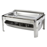Madison Collection 8 Quart Full-Size Roll-Top Chafer, Heavyweight