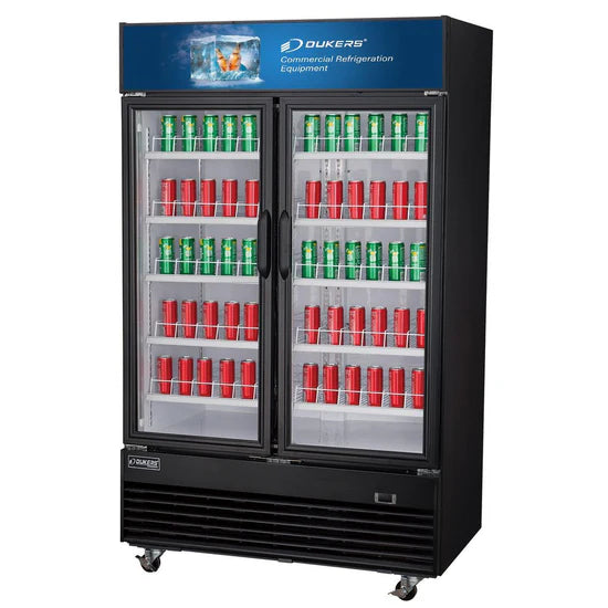 Dukers  DSM-33R Commercial Glass Swing 2-Door Merchandiser Refrigerator (Free Shipping) (Add to cart for discount)