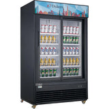 Dukers  DSM-40SR Commercial Glass Sliding 2-Door Merchandiser Refrigerator in Black (Free Shipping) (Add to cart for discount)