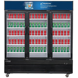 Dukers  DSM-69R Commercial Glass Swing 3-Door Merchandiser Refrigerator (Free Shipping) (Add to cart for discount)