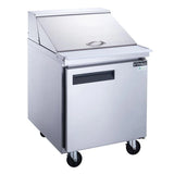 Dukers  DSP29-12M-S1 1-Door Commercial Food Prep Table Refrigerator in Stainless Steel with Mega Top (Free Shipping) (Add to cart for discount)