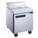 Dukers  DSP29-8-S1 1-Door Commercial Food Prep Table Refrigerator in Stainless Steel (Free Shipping) (Add to cart for discount)