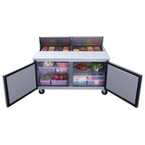 Dukers  DSP60-16-S2 2-Door Commercial Food Prep Table Refrigerator in Stainless Steel (Free Shipping) (Add to cart for discount)